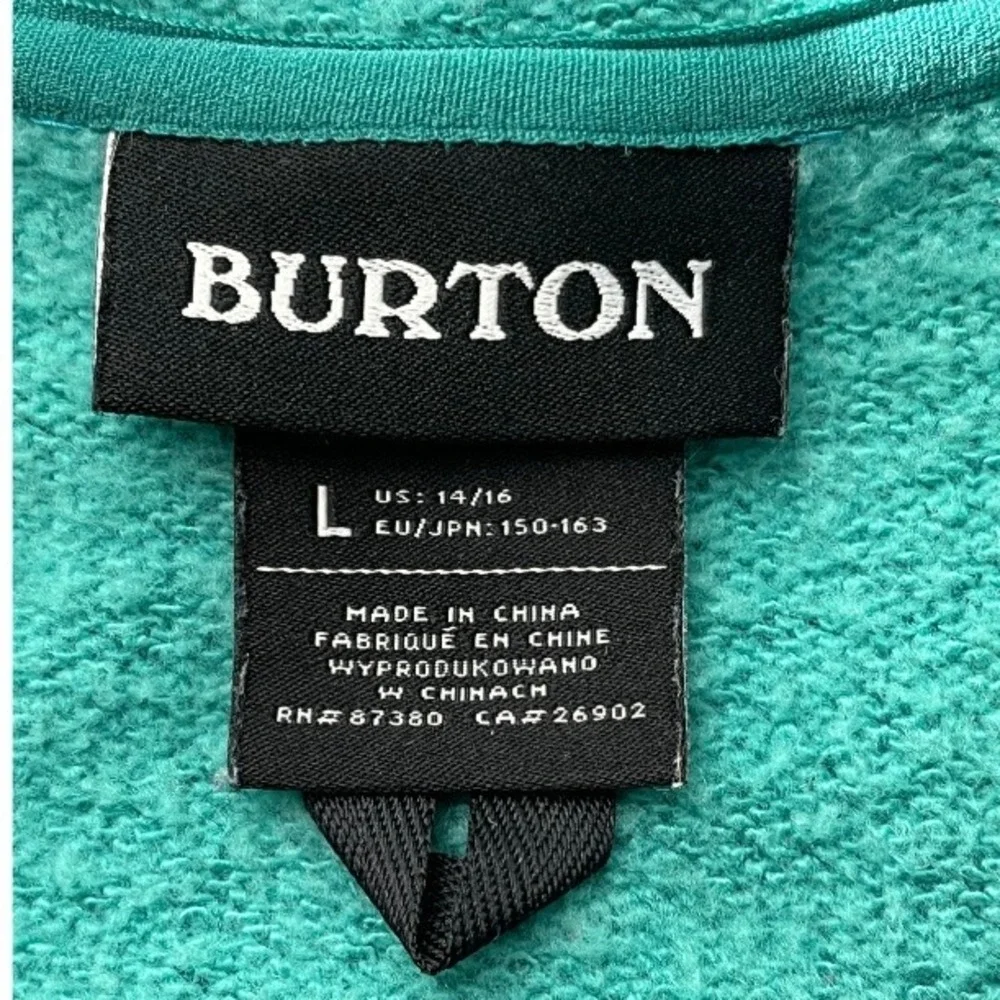 Burton 2-in-1 Jacket Youth L Blue Shell Coat w/ Zip-In Hoodie Snowboard Layering